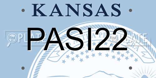 PASI22 Kansas License Plate