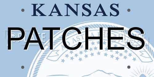PATCHES Kansas License Plate