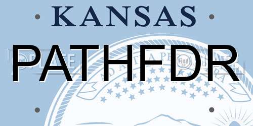 PATHFDR Kansas License Plate