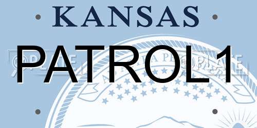 PATROL1 Kansas License Plate
