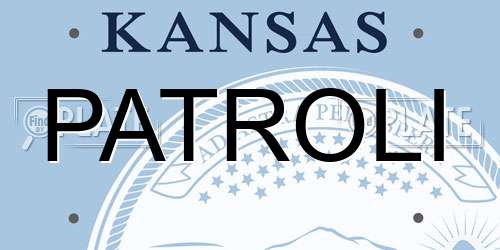 PATROLI Kansas License Plate