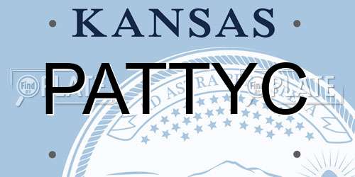 PATTYC Kansas License Plate