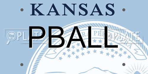 PBALL Kansas License Plate