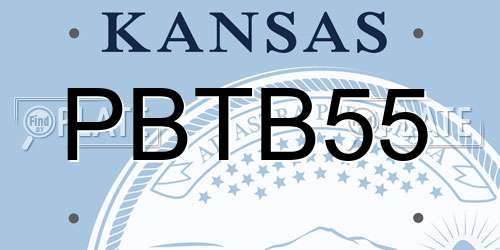 PBTB55 Kansas License Plate