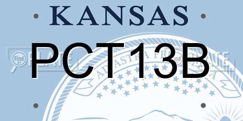 PCT13B Kansas License Plate