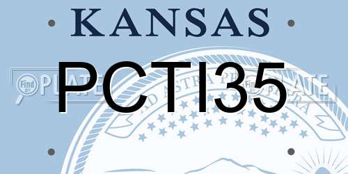 PCTI35 Kansas License Plate