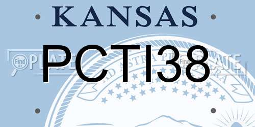 PCTI38 Kansas License Plate