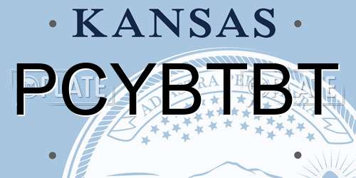 PCYBTBT Kansas License Plate