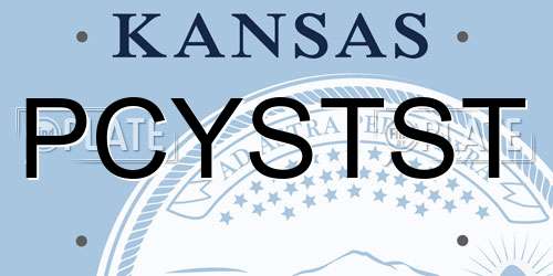 PCYSTST Kansas License Plate