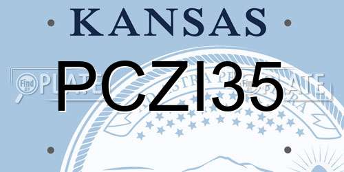 PCZI35 Kansas License Plate