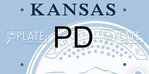 PD Kansas License Plate