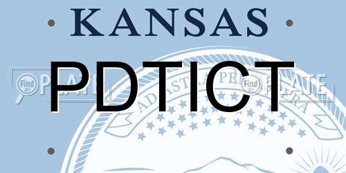 PDTICT Kansas License Plate