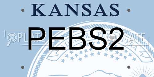 PEBS2 Kansas License Plate
