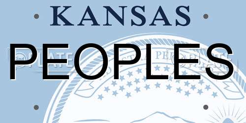 PEOPLES Kansas License Plate