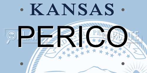 PERICO Kansas License Plate