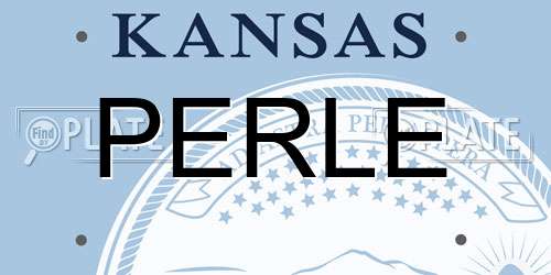 PERLE Kansas License Plate
