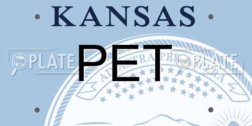 PET Kansas License Plate
