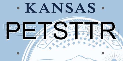 PETSTTR Kansas License Plate