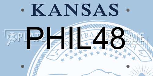 PHIL48 Kansas License Plate
