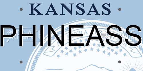 PHINEASS Kansas License Plate