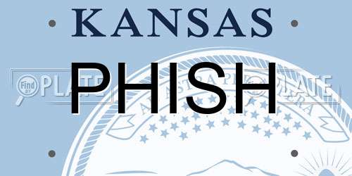 PHISH Kansas License Plate