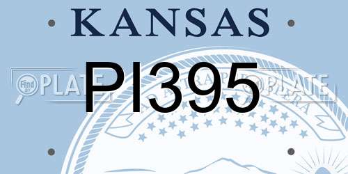 PI395 Kansas License Plate