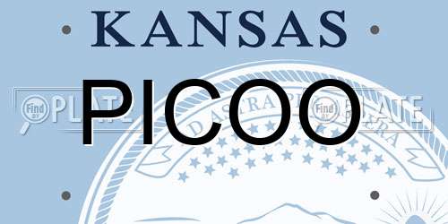 PICOO Kansas License Plate