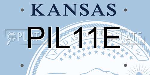 PIL11E Kansas License Plate
