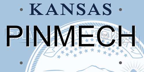 PINMECH Kansas License Plate
