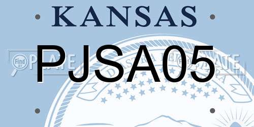 PJSA05 Kansas License Plate