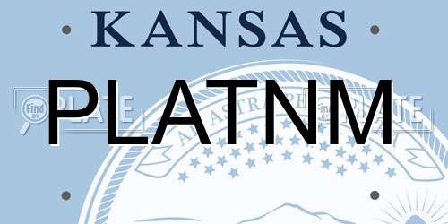 PLATNM Kansas License Plate