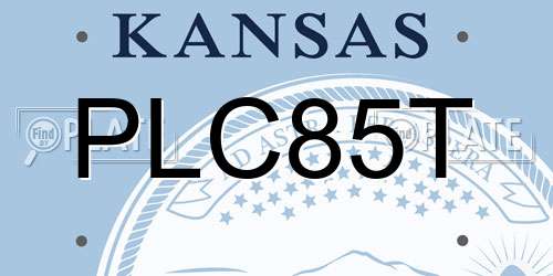 PLC85T Kansas License Plate