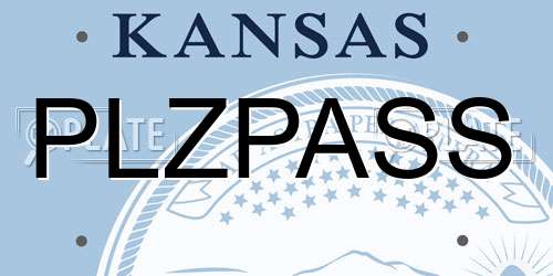 PLZPASS Kansas License Plate