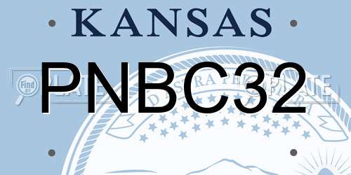 PNBC32 Kansas License Plate