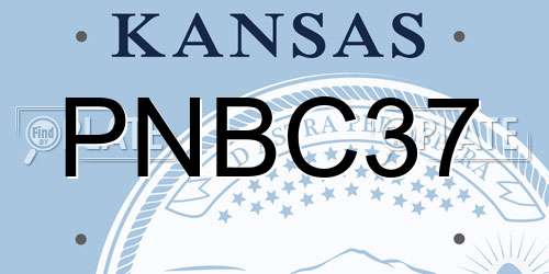 PNBC37 Kansas License Plate