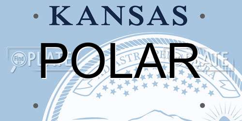POLAR Kansas License Plate