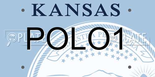 POLO1 Kansas License Plate