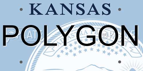 POLYGON Kansas License Plate