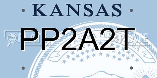 PP2A2T Kansas License Plate