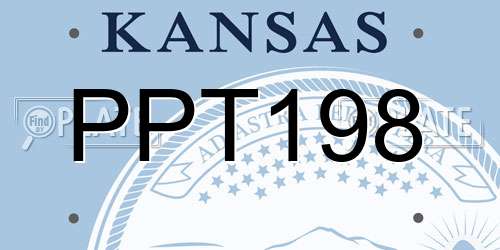 PPT198 Kansas License Plate