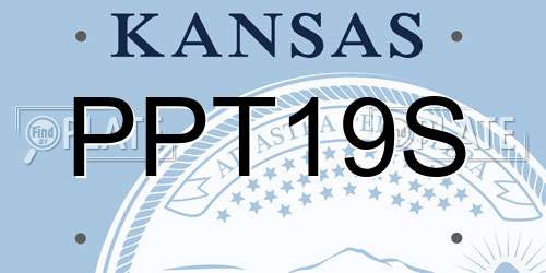 PPT19S Kansas License Plate