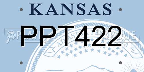 PPT422 Kansas License Plate