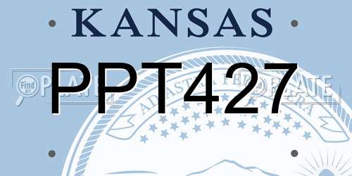 PPT427 Kansas License Plate