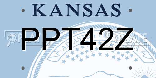PPT42Z Kansas License Plate