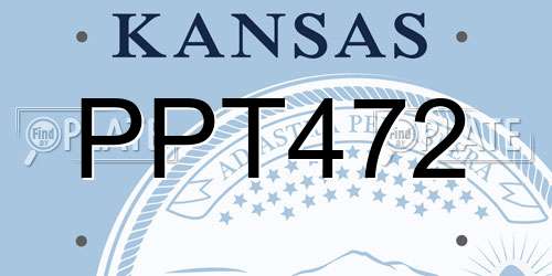 PPT472 Kansas License Plate