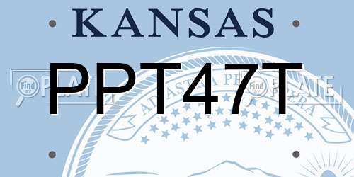 PPT47T Kansas License Plate