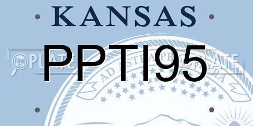 PPTI95 Kansas License Plate