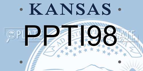 PPTI98 Kansas License Plate