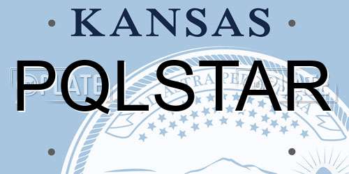 PQLSTAR Kansas License Plate