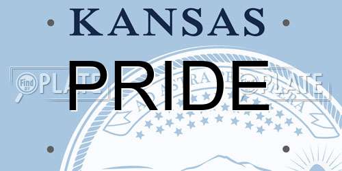 PRIDE Kansas License Plate